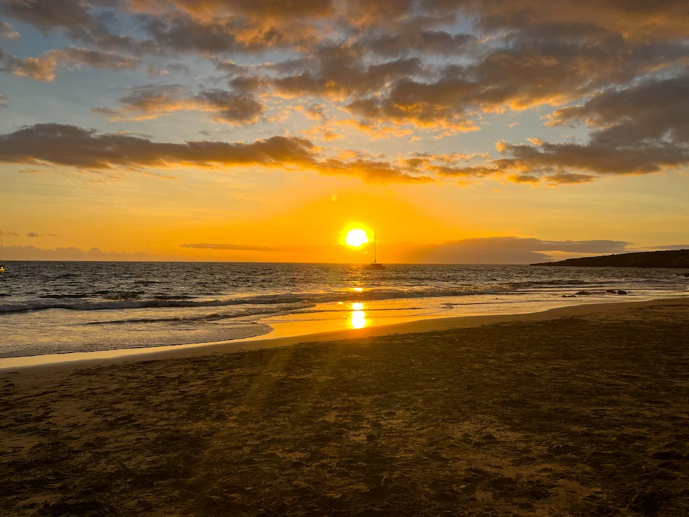 Sunset at Playa Diego Hernandez Tenerife