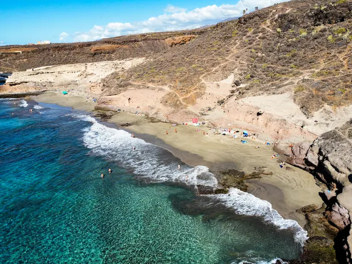 Crystal clear water at Playa Diego Hernandez Tenerife