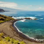 Playa de la Arena in Tenerife with calm turquoise water