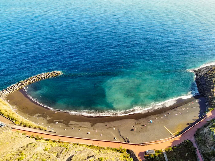 Atlantic water by Playa de la Nea beach in Tenerife