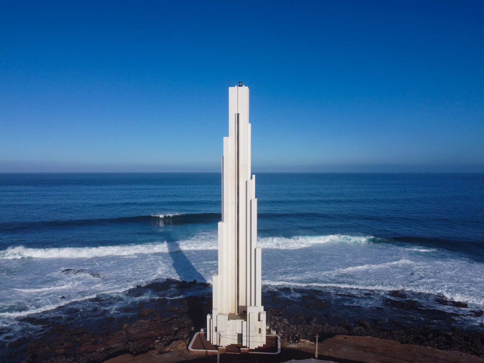 Faro de Punta del Hidalgo lighthouse on the Tenerife coast