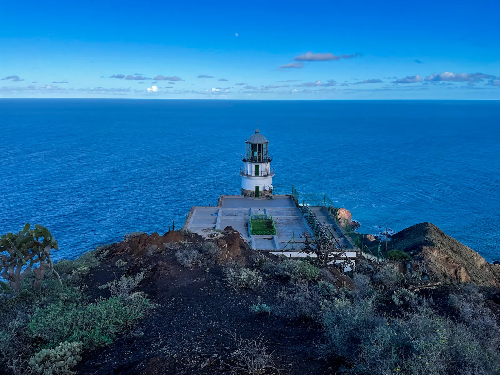 Faro de Anaga lighthouse on the rugged coastline