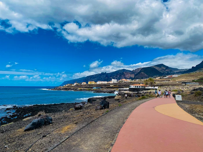 Coastal path from Playa de la Arena to Alcalá with ocean views
