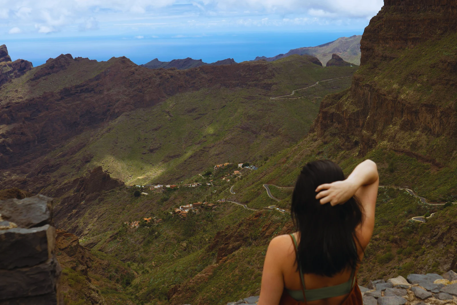 Viewpoint during Masca hike from Santiago del Teide in Tenerife