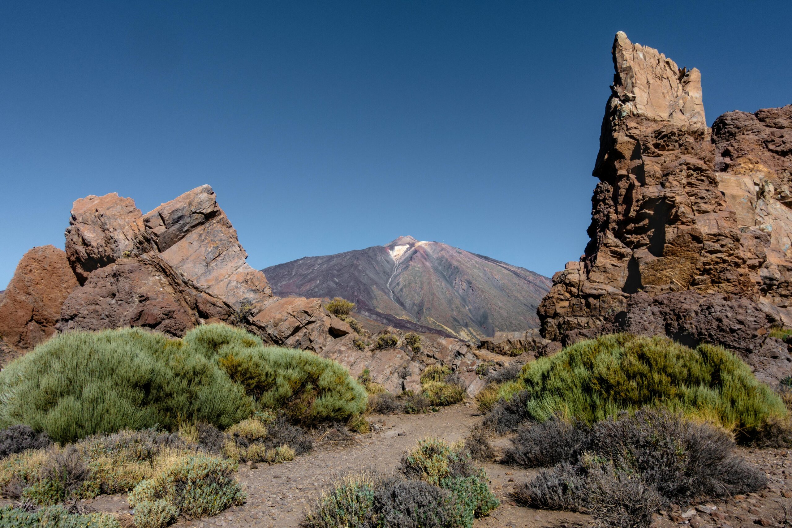 view to mount teide from roques de garcia