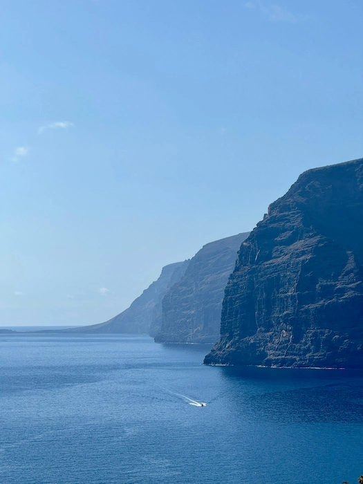 Ocean and Los Gigantes cliffs on Tenerife’s west coast
