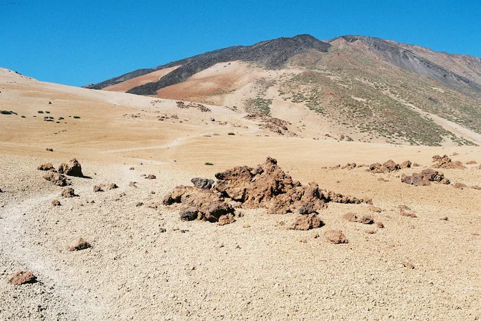 Montaña Blanca trail leading to Teide summit in Tenerife